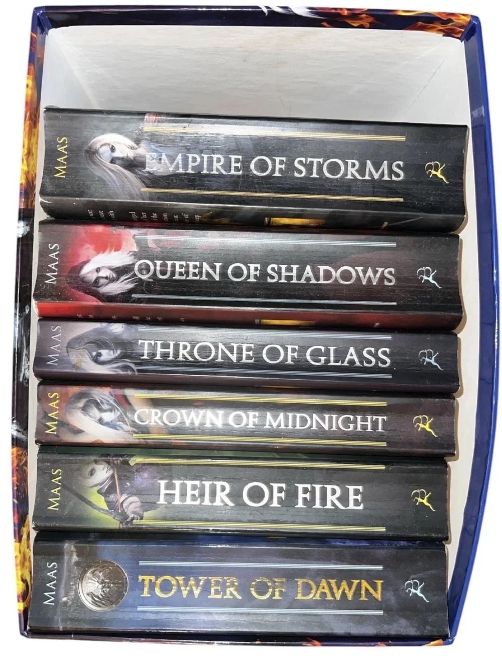 Sarah J. Maas Throne of Glass Lot of 6 Book Set OOP Covers, Error and Slipcaae